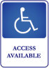 Handicap Accessible sign