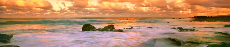 Turbulent, rapid lake waters.